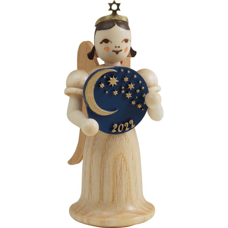 Langrockengel Mond und Sterne, natur - 6,6 cm