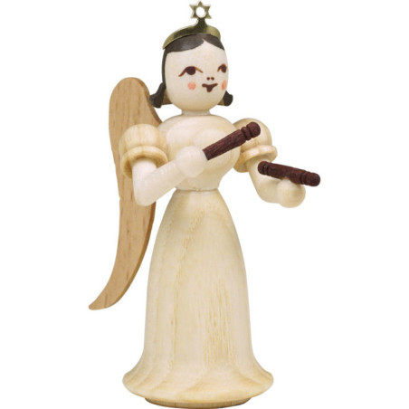 Langrockengel mit Klanghölzern, natur - 6,6 cm