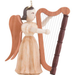 Angel Long Pleated Skirt with Harp, Natural - 6,6 cm / 2.6 inch