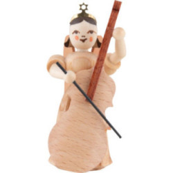 Long Pleated Skirt Angel with Bass, Natural - 6,6 cm / 2.6 inch