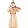 Long Pleated Skirt Angel with Violin, Natural - 6,6 cm / 2.6 inch