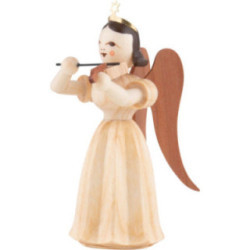 Long Pleated Skirt Angel with Violin, Natural - 6,6 cm / 2.6 inch