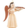 Long Pleated Skirt Angel with Violin, Natural - 6,6 cm / 2.6 inch