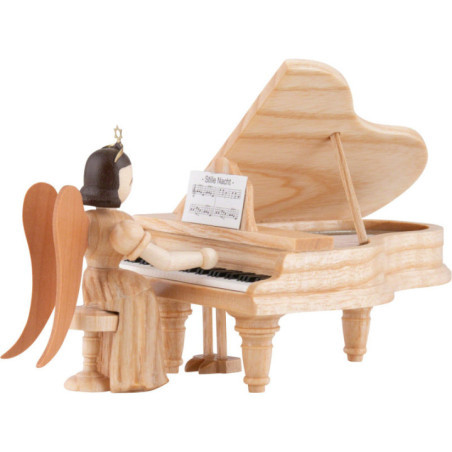 Long Pleated Skirt Angel at the Piano, Natural - 6,6 cm / 2.6 inch