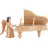 Long Pleated Skirt Angel at the Piano, Natural - 6,6 cm / 2.6 inch