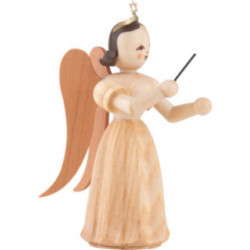 Long Pleated Skirt Angel Conductor, Natural - 6,6 cm / 2.6 inch