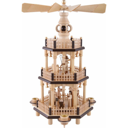 3-Tier Pyramid - Merry Christmas - 35 cm / 13.5 inch
