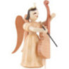 Long Pleated Skirt Angel with Violoncello, Natural - 6,6 cm / 2.6 inch