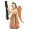 Long Pleated Skirt Angel with Bassoon, Natural - 6,6 cm / 2.6 inch