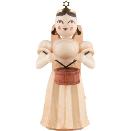 Long Pleated Skirt Angel with Drum, Natural - 6,6 cm / 2.6 inch