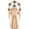 Long Pleated Skirt Angel with Star Arch, Natural - 6,6 cm / 2.6 inch
