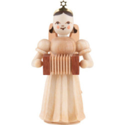 Angel Long Pleated Skirt with Harmonica, Natural - 6,6 cm / 2.6 inch