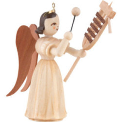 Angel Long Pleated Skirt with Bell Tree, Natural - 6,6 cm / 2.6 inch