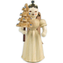 Angel Pleated Long Skirt with Tree and Preciosa Crystals natural Special Edition - 6,6 cm / 2.6 inch