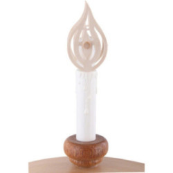 Aufsteckflammen - 10 Stück - zum Aufstecken für Elektro-Schwibbögen - 5 cm