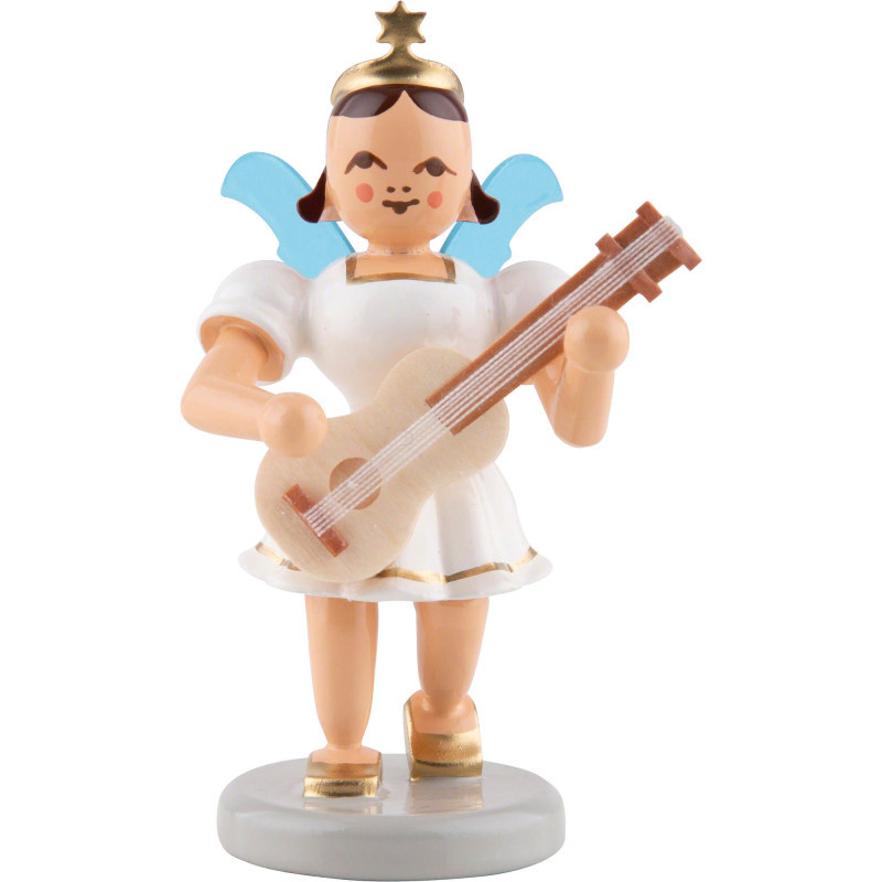 Kurzrockengel mit Gitarre, farbig - 6,6 cm