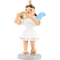 Kurzrockengel mit Trompete, farbig - 6,6 cm