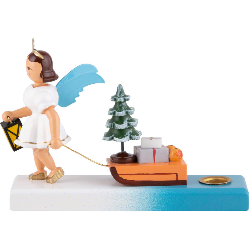 Angel Short Skirt Colored, with Sleigh - 6,6 cm / 2.6 inch