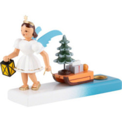 Angel Short Skirt Colored, with Sleigh - 6,6 cm / 2.6 inch