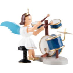 Kurzrockengel mit Schlagzeug, farbig - 6,6 cm