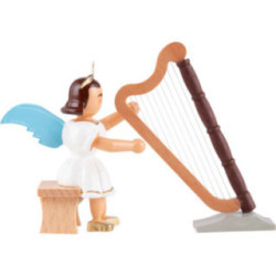 Angel Short Skirt Colored, Harp Sitting - 6,6 cm / 2.6 inch