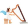 Angel Short Skirt Colored, Harp Sitting - 6,6 cm / 2.6 inch