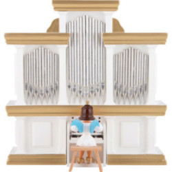 Angel Short Skirt Colored, Organ - 15,5 cm / 6 inch