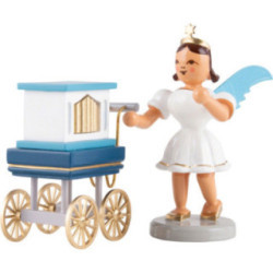 Kurzrockengel mit Drehorgel, farbig - 6,6 cm