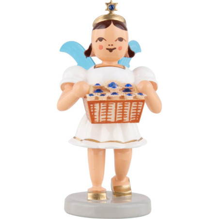 Angel Short Skirt with Flower Basket and Preciosa Crystals - Colored - 6,6 cm / 2.6 inch