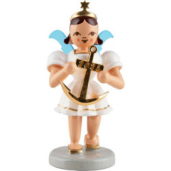 Kurzrockengel mit Anker, farbig - Jahresedition 2025 - 6,6 cm