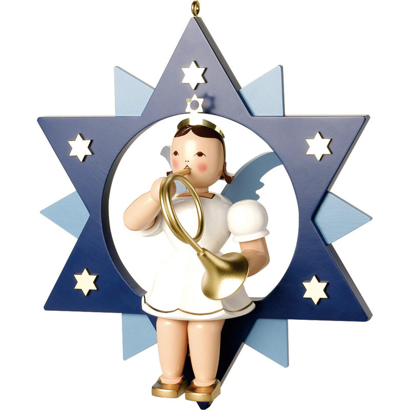 Angel Short Skirt Colored with French Horn in Star - 28 cm / 11 inch