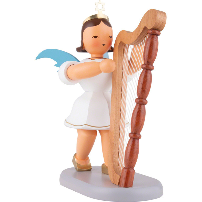 Angel Short Skirt with Harp, Colored - 22 cm / 8.7 inch