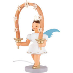 Angel Short Skirt Colored with Star Arch with Lights - 27 cm / 10.6 inch