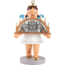 Angel Short Skirt with Candle Arch colored electric - 22 cm / 8.7 inch