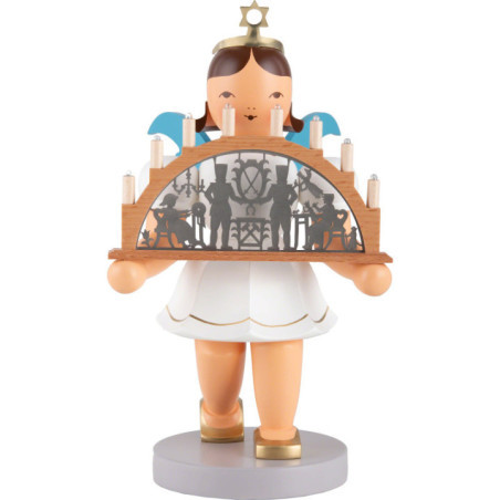 Angel Short Skirt with Candle Arch colored electric - 22 cm / 8.7 inch