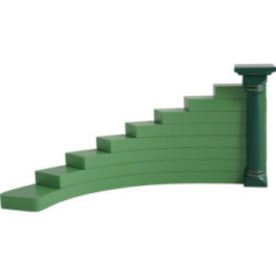 Engelstufen für Blumenkinder links, grün - 16 cm