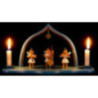Cloud with Trio of Angels and Pointed Arch - 29x12x15 cm / 11.4x4.7x5.9 inch
