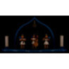 Cloud with Trio of Angels and Pointed Arch - 29x12x15 cm / 11.4x4.7x5.9 inch