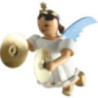 Schwebeengel mit Becken, farbig - 6,6 cm