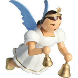 Schwebengel mit Glocken, farbig - 6,6 cm