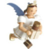 Schwebengel mit Geschenken, farbig - 6,6 cm