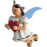 Schwebengel mit Herz, farbig - 6,6 cm