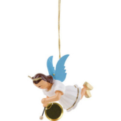 Schwebeengel mit Gong, farbig - 6,6 cm