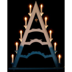 Lichtspitze mit elektrischer Beleuchtung und einem Schwebeengel - 53x66 cm