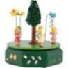Music Box with Five Flower Children - 21x20 cm / 8.3x7.9 inch