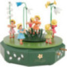 Music Box with Five Flower Children and Flower Meadow - 21x18 cm / 7.1 inch