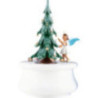 Music Box "Christmas Dream" with Tree and One Short Skirt Angel - 12x17,5 cm / 4.7x6.9 inch