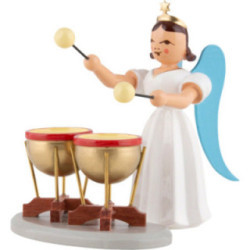 Angel Long Pleated Skirt Double Kettle Drums, Colored - 6,6 cm / 2.6 inch