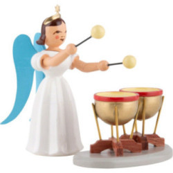 Angel Long Pleated Skirt Double Kettle Drums, Colored - 6,6 cm / 2.6 inch