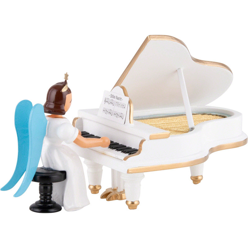 Angel Long Pleated Skirt at White Piano, Colored - 6,6 cm / 2.6 inch